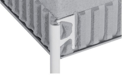 Profilé Rondec pour revêtement mural pvc blanc 2,50 m SCHLUTER SYSTEMS