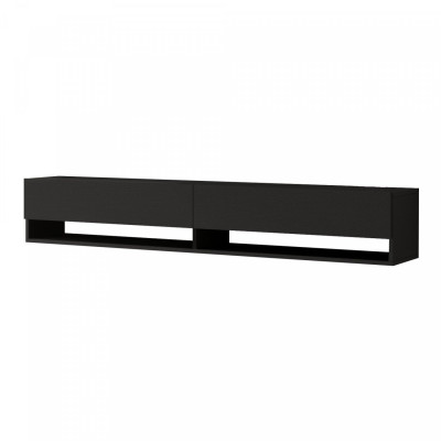 Meuble TV à 2 portes 29,5 x 180 x 31,5 cm noir 03_0007777