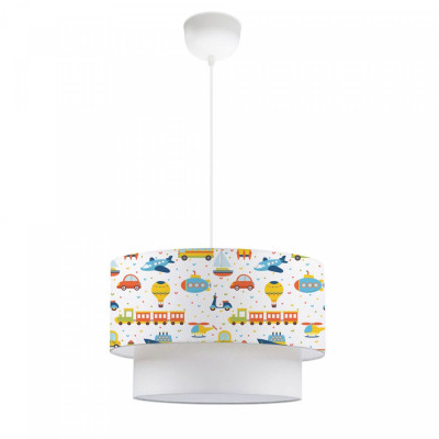 Lustre lampe lumière suspendu suspension lurgan pour enfant E27 70 cm motif de véhicules 03_0007549
