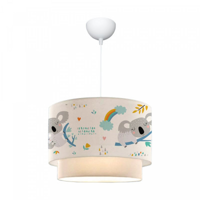 Lustre lampe lumière suspendu suspension pour enfant E27 70 cm motif de koala 03_0007546