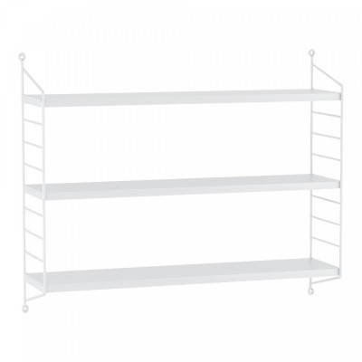 Étagère murale à 3 niveaux modulables 50 x 60 x 15 cm blanc mat 03_0007052