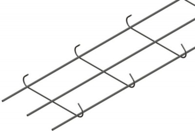 Armature semelle plate 3HA7 crochets HA5 6000 x 350 mm espacement 30 cm FIMUREX