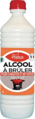 Alcool à bruler 90° bidon de 1 l PHEBUS