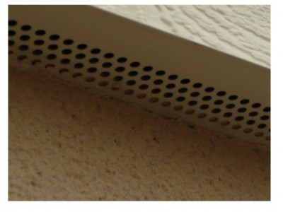 Larmier ventilé de 65 mm argile long de 3 ml