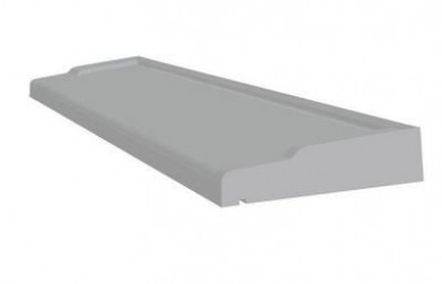Appui de fenêtre béton gris 110 x 28 cm SOBEMO