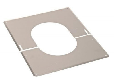 Plaque de finition 0°-45° Isoten extérieur blanc diamètre 203 mm TEN