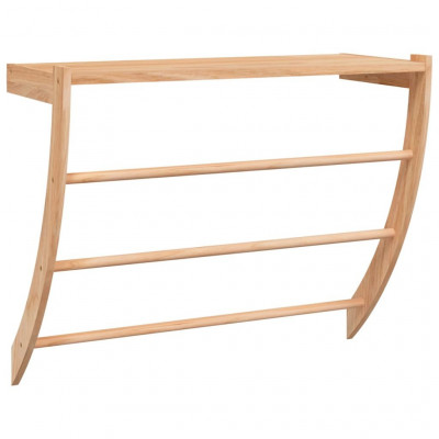Porte-serviette 60x25,5x49 cm bois massif de noyer 02_0005537