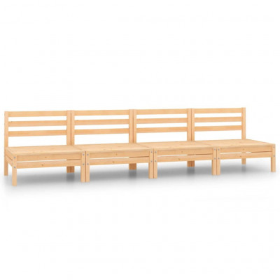 Salon de jardin meuble d'extérieur ensemble de mobilier 4 pièces bois de pin massif 02_0016229