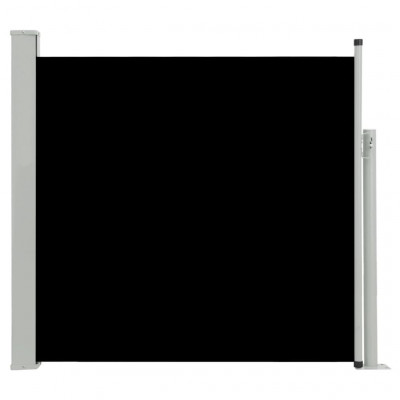 Auvent paravent store brise-vue latéral rétractable de patio jardin terrasse balcon protection visuelle écran 170 x 300 cm noir 02_0007317
