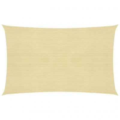Voile toile d'ombrage parasol 160 g/m² 2 x 5 m PEHD beige 02_0008962