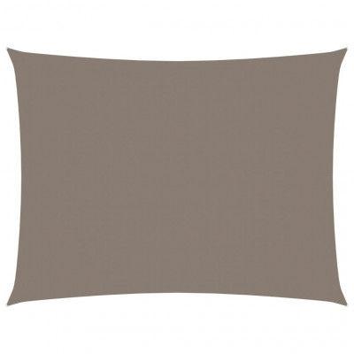 Voile toile d'ombrage parasol tissu oxford rectangulaire 3 x 4,5 m taupe 02_0009675