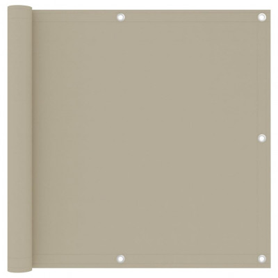 Écran de balcon brise pare vue protection confidentialité 90 x 300 cm tissu oxford beige 02_0010033