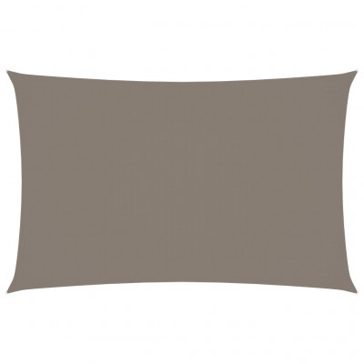Voile toile d'ombrage parasol tissu oxford rectangulaire 5 x 8 m taupe 02_0009730