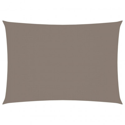 Voile toile d'ombrage parasol tissu oxford rectangulaire 3 x 4 m taupe 02_0009666