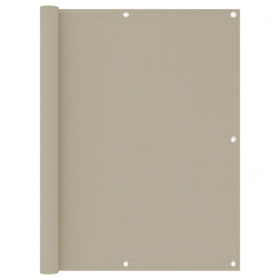 Écran de balcon brise pare vue protection confidentialité beige 120 x 300 cm tissu oxford 02_0010017