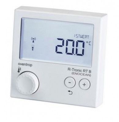 Thermostat radio pour applications de maison intelligente "Smart Home" «R-Tronic RT B» Enocean blanc signalisation ral 9016 OVENTROP