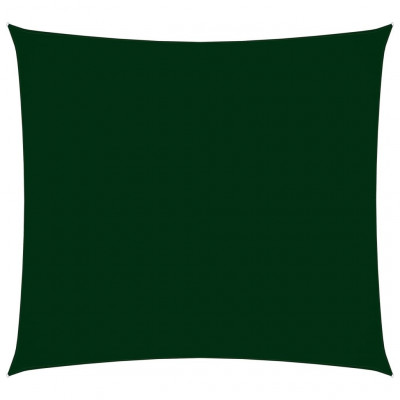 Voile toile d'ombrage parasol tissu oxford carré 5 x 5 m vert foncé 02_0009522
