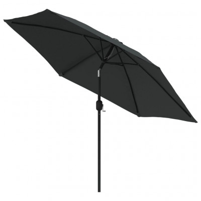Parasol d'e x térieur avec poteau en métal 300 cm anthracite 02_0008278