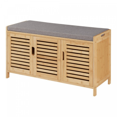 Banc à chaussures bambou 50 x 90 x 35 cm naturel gris 03_0007659