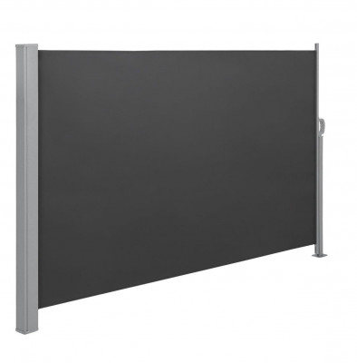 Store latéral pour balcon et terrasse pare-soleil brise-vue protection vie privée 180 x 300 cm (h x l) gris foncé anthracite 12_0001841
