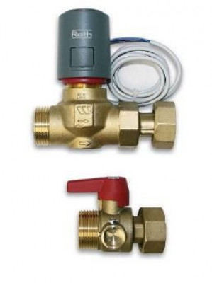 Vanne de zone avec tête thermique 230 V ROTH