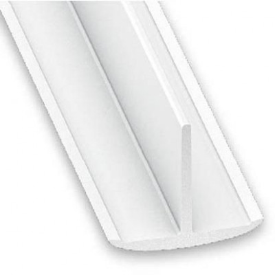 Profilé en T PVC blanc 25 x 18 mm 2,60 m 2050-60 CQFD