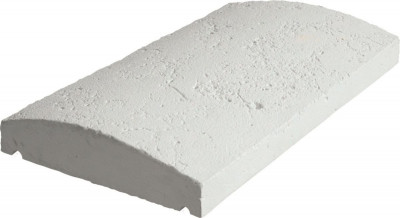 Chaperon mur vieille pierre arrondi blanc 49 x 28 cm WESER