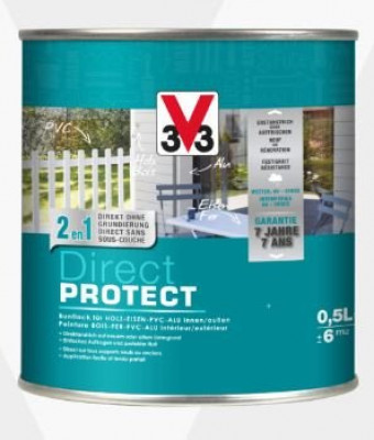 Peinture Direct Protect Satin-bleu fjord 0,125 l V33