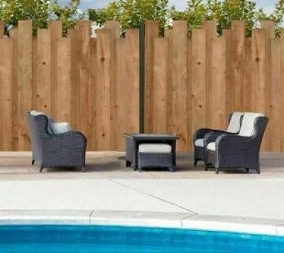 Kit Clôture Vertiwood Sapin du Nord traité classe 3 marron 22 x 150 longueur 1700/1800/1900 5 lames par long + 5 tasseaux + 90 vis inox