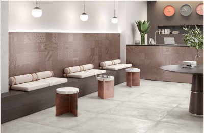 Carrelage sol intérieur Materic cotto rose nat materia 20 x 20 cm ELIOS