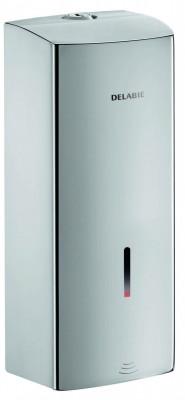 Distributeur automatique de savon liquide inox 304 poli satiné 90 x 104 x 255 mm 1 l DELABIE