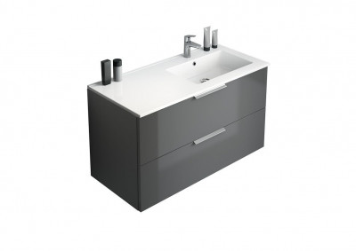Plan vasque CeramLigne droite blanc brillant 48 x 101 cm DELPHY
