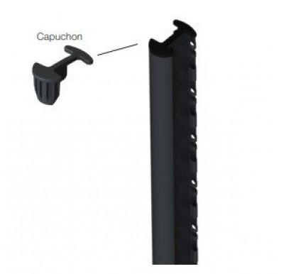 Poteau Génium vert ral 6005 longueur 2000 mm CLOTEX