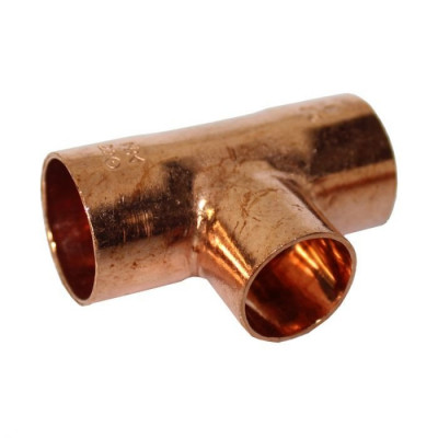 Té réduit femelle-femelle-femelle cuivre diamètre 22-18-18 mm THERMADOR