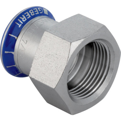 Jonction taraudée D22-3/4 mm acier inox 35 x 35 x 39 mm GEBERIT