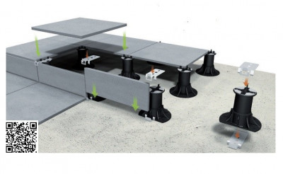 Clip de bordure à tête verticale pour plancher surélevé ETERNOIVICA