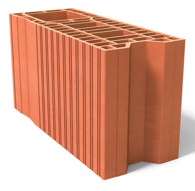 Brique poteau rectifié réservation 12 cm 3,20/ml 500 x 200 x 314 mm