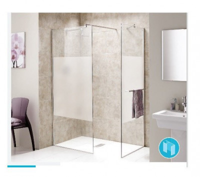 Paroi de douche fixe opaque 800 x 2000 mm FLAIR SHOWERS LIMITED