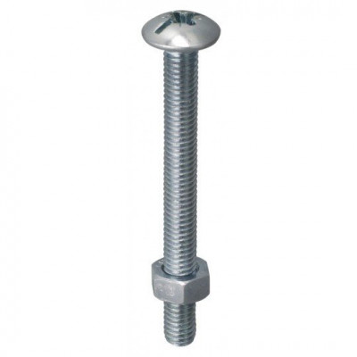 Boulon poêlier zingué 5 x 30 mm cp de 100 NORAIL