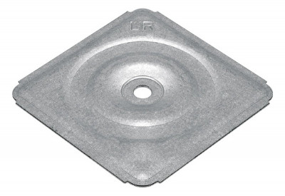 Plaquette acier Az trou 64 x 64 mm diamètre 6 mm ETANCO L.R.
