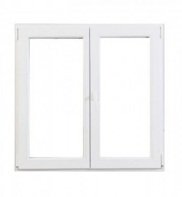 Fenêtre 2 vantaux oscillo-battant PVC blanc PIC41