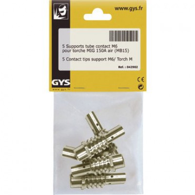 5 Supports Tube contact M6 Torche Mig 150 A GYS