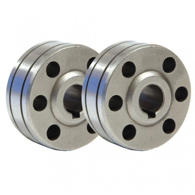 Lot de 2 Galets type B fil plein alu diamètre 0.8/1.0 GYS