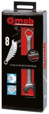 Jeu 8 Clés mixtes carton n° 1 MOB OUTILLAGE