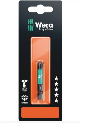 Embout standard Extra rigide Impaktor tork 40 x 50 mm WERA WERK