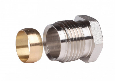 Raccord à visser mâle 1/2" pour tube cuivre 13/15 15 x 21 DANFOSS