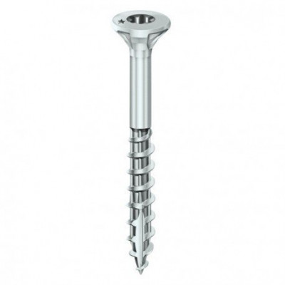 Vis Rocket tête fraisée Torx zingué blanc 5 x 25 boîte de 500 VYNEX PRO