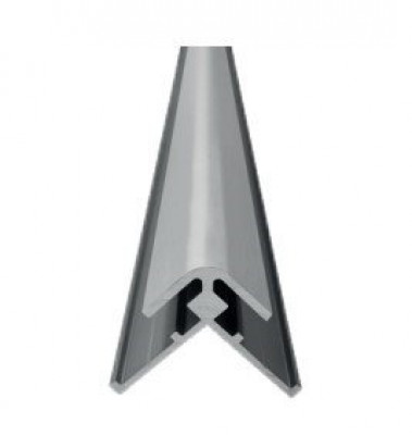 Profilé d'angle extérieur 90° panneau Prepanel argent mat 21 x 2100 mm ROTH