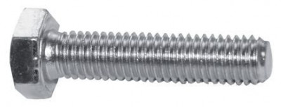 Boulon tête hexagonale filetage total acier zingué 8.8  CP 5 20 x 50 mm NORAIL