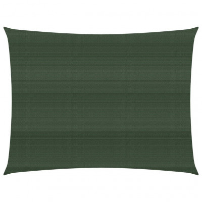 Voile toile d'ombrage parasol 160 g/m² vert foncé 2 x 3 m PEHD 02_0009411